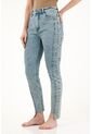 Tennis Jean Super Slim Tiro Medio Azul Para Mujer de Tennis