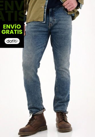 Tennis Jean Nudy Cinco Bolsillos Azul Para Hombre Tennis