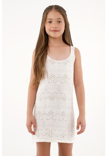 Vestido Corto Tejido Para Niña
