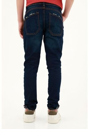 Jean Azul Slim Clásico Para Niño