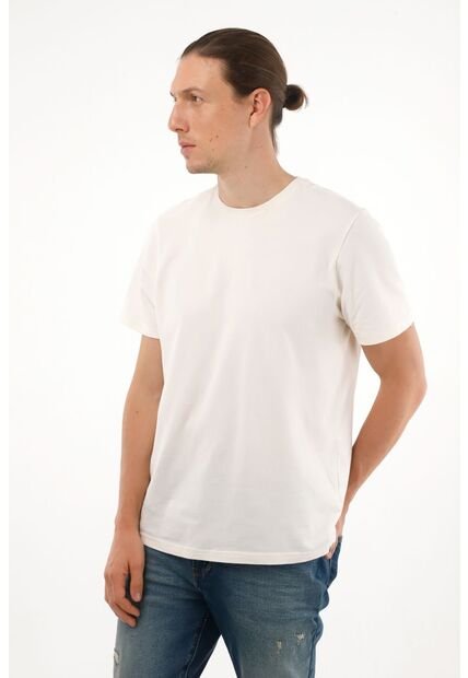 Tennis Camiseta Manga Corta Crudo Para Hombre