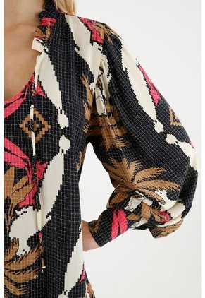 Vestido Corto Estampado Para Mujer