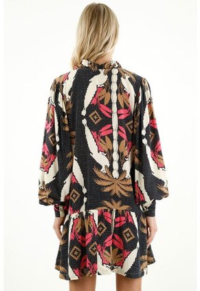 Vestido Corto Estampado Para Mujer