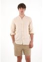 Camisa Manga Larga A Rayas Crudo Para Hombre de Tennis