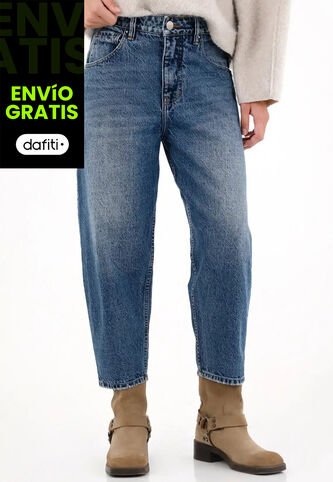 Tennis Jean Horseshoe Cinco Bolsillos Azul Para Mujer Tennis