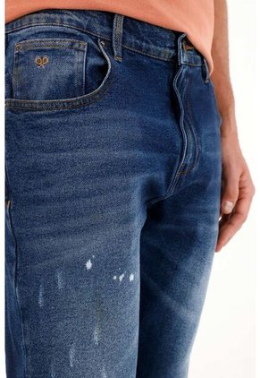 Tennis Jean Nudy Tiro Medio Con Desgaste Para Hombre