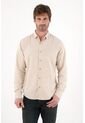 Tennis Camisa Manga Larga Con Detalle Bordado Café Para Hombre de Tennis