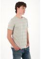 Tennis Camiseta Básica A Rayas Gris Para Hombre de Tennis
