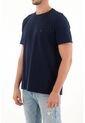 Camiseta Cuello Redondo Azul Para Hombre de Tennis