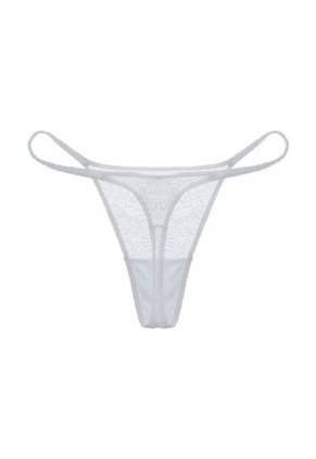 Tennis Panty Tipo Tanga En Encaje Blanco Para Mujer