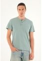 Tennis Camiseta Verde Manga Corta Para Hombre de Tennis
