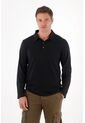 Tennis Camiseta De Cuello Polo Negra Para Hombre de Tennis
