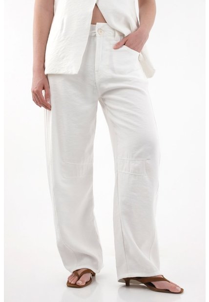 Tennis Pantalón Horseshoe En Twill Pesado Crudo Para Mujer