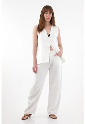 Tennis Pantalón Horseshoe En Twill Pesado Crudo Para Mujer