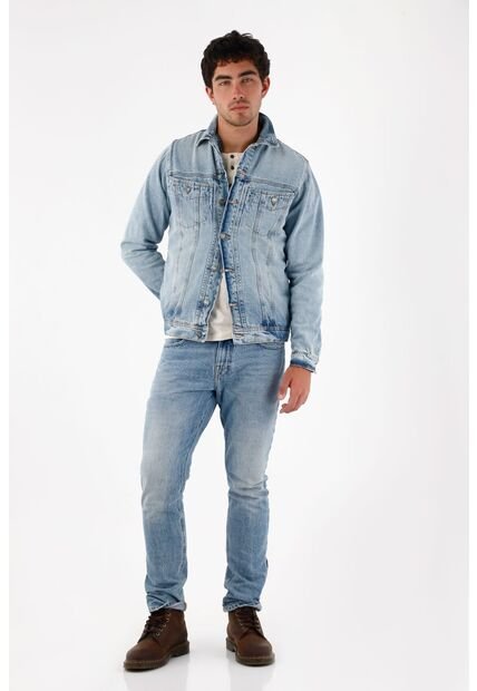 Tennis Chaqueta Tipo Trucker Azul Para Hombre