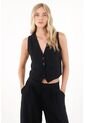 Tennis Chaleco En Tela Liviana Negro Para Mujer de Tennis