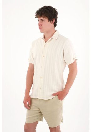 Bermuda En 100% Lino Tipo Chino Verde Para Hombre