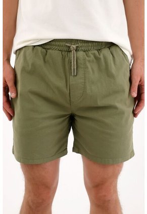Tennis Bermuda En Dril Verde Para Hombre
