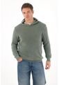 Tennis Buzo Tipo Hoodie Tejido Verde Para Hombre de Tennis