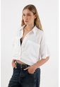 Tennis Camisa Con Bolsillos Blanca Para Mujer de Tennis