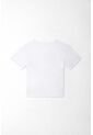 Tennis Camiseta Para Mujer De Algodón Blanca De Fit Relajado Con Escote En V de Tennis
