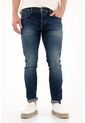 Tennis Jean Skinny Con Desgastes Azul Oscuro Para Hombre de Tennis