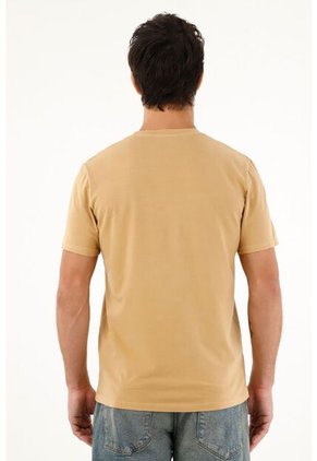 Tennis Camiseta Cuello Redondo Café Para Hombre