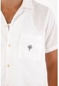 Tennis Camisa En 100% Lino Blanca Con Caída Fluida Para Hombre de Tennis