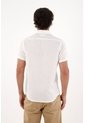 Tennis Camisa En 100% Lino Blanca Con Caída Fluida Para Hombre de Tennis