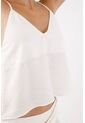 Tennis Top De Tiras Suelto Con Escote En V En Blanco Para Mujer de Tennis