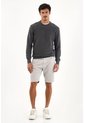 Tennis Buzo Tejido Gris Diseño Cerrado Para Hombre de Tennis