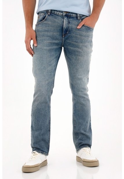 Tennis Jean Nudy Tiro Medio Azul Con Diseño Versátil Para Hombre