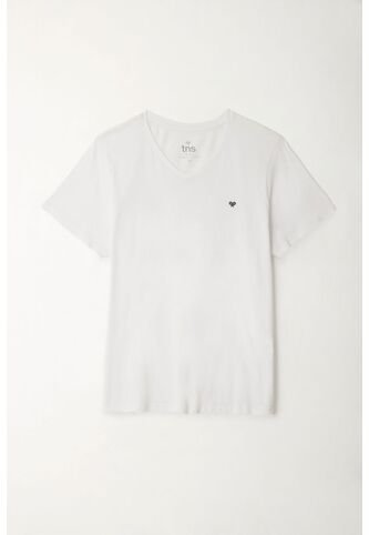 Tennis Camiseta Blanca Cuello En V Para Hombre Tennis
