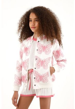 Bermuda Tejida Crudo Para Niña