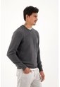 Tennis Buzo Tejido Gris Diseño Cerrado Para Hombre de Tennis