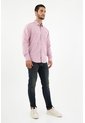 Camisa Manga Larga Roja Para Hombre de Tennis