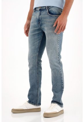 Tennis Jean Nudy Tiro Medio Azul Con Diseño Versátil Para Hombre