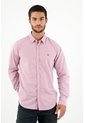 Camisa Manga Larga Roja Para Hombre de Tennis