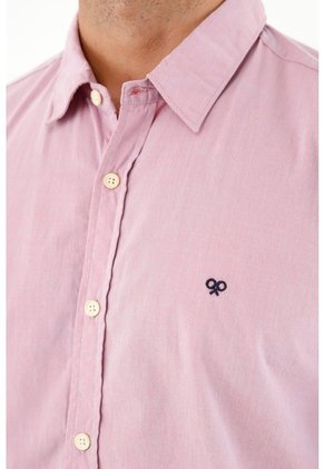 Camisa Manga Larga Roja Para Hombre