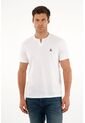 Tennis Camiseta Blanca Con Abertura En V Para Hombre de Tennis