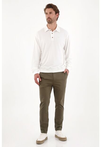 Tennis Pantalón Chino Verde Para Hombre