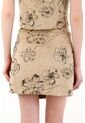 Tennis Falda Corta Suede Con Diseño Floral Para Mujer de Tennis