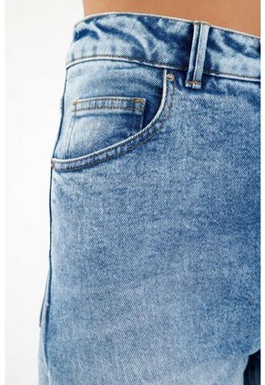 Tennis Jean De Tiro Alto Azul Para Mujer