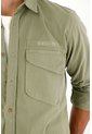 Tennis Camisa Con Bolsillos De Tapa Y Teñido Overdye Para Hombre de Tennis