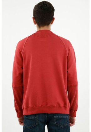 Tennis Buzo Con Raqueta Bordada Rojo Para Hombre