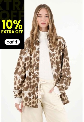 Tennis Buzo En Burda Con Estampado Animal Print Para Mujer Tennis