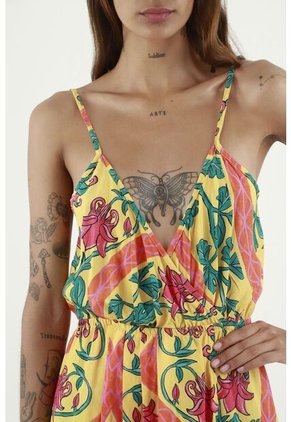 Tennis Vestido Largo Estampado Mosaico Para Mujer