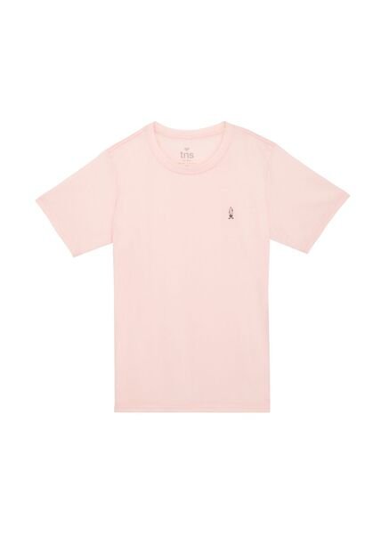 Camiseta Manga Corta Rosada Para Hombre