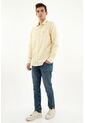 Camisa Preteñida Amarilla Para Hombre de Tennis