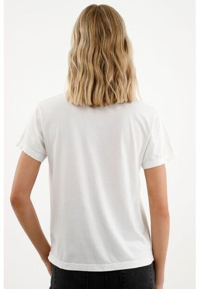 Camiseta Blanca Básica Para Mujer